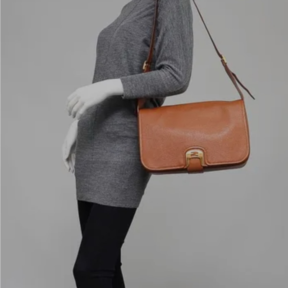 Fendi Cognac Leather Chameleon Satchel Bag - Picture 16 of 16